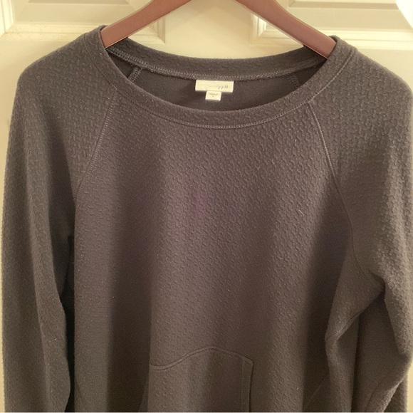 J. Jill Textured Tunic - Size Large - Black - Picture 4 of 9